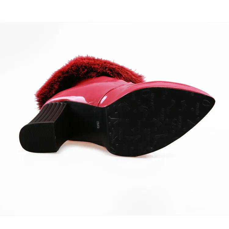 Зимние ботинки женские зимние ботильоны пикантные сапоги разноцветная