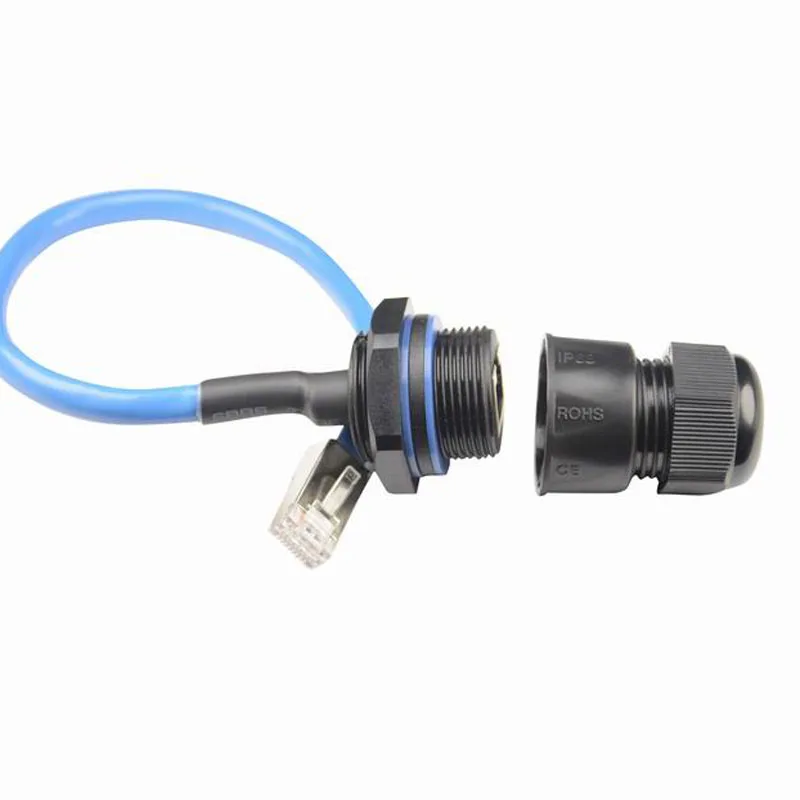 Разъем RJ45 M25 сетевого подключения голову RJ45M25 CAT 6e экранированный