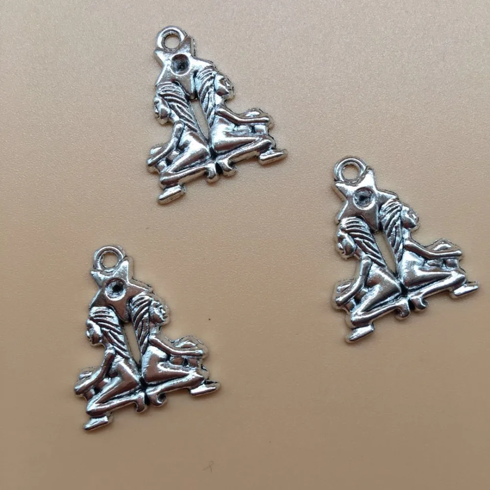 15 шт. подвески gemini из сплава 12 в виде созвездия для браслета серьги ожерелье