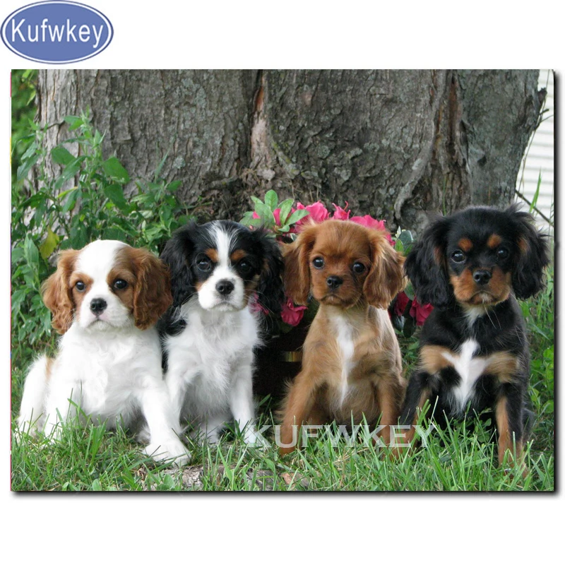 Алмазная вышивка держатель Французский бульдог Чарльз спаниель diy 5d алмазная