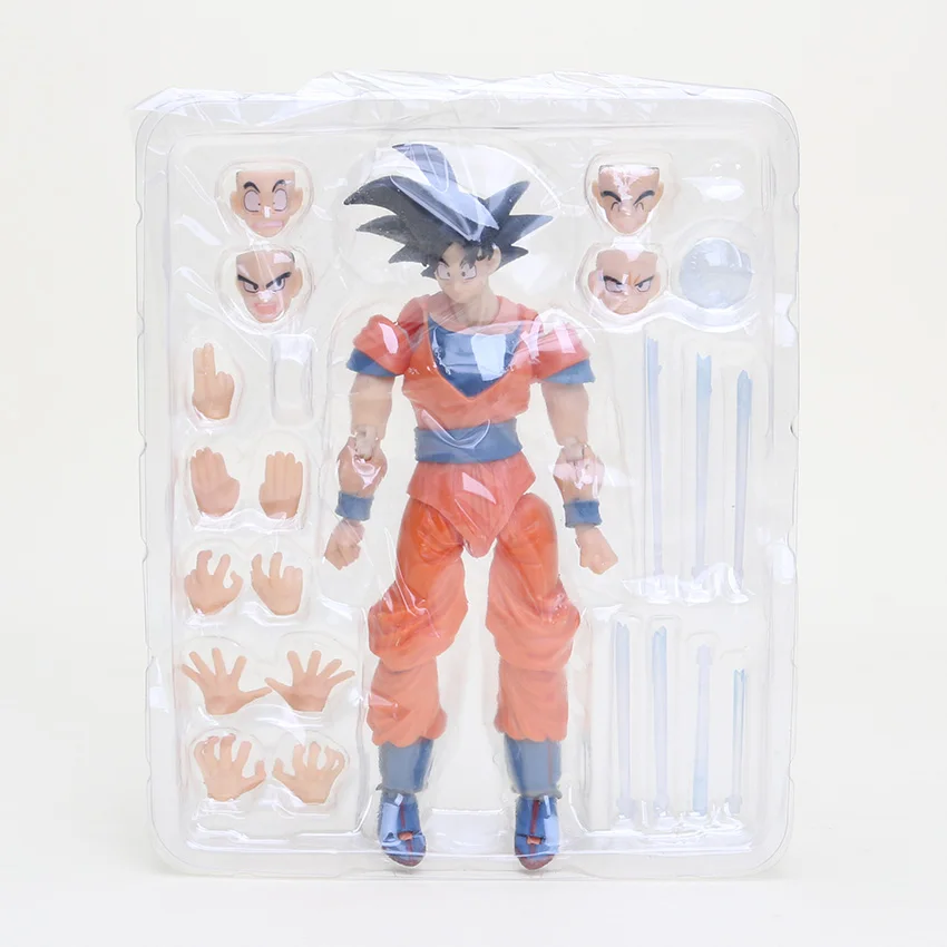 Коробка 11,5-17 см Супер Saiyan Son Goku Vegetto Vegeta trunks ПВХ Фигурки Dragon Ball Z Коллекционная модель куклы игрушки фигурка - Цвет: black hair goku