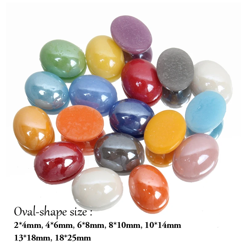 Овальный жемчужный бисер 4x6 мм разноцветные керамические полубисер стразы и для