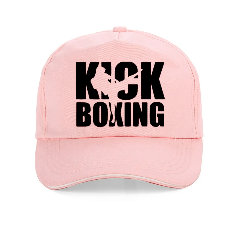 Розовый Kick Boxinger MMA бейсболка, хлопок, высокое качество, с принтом букв, боксерские кепки для мужчин и женщин, хип-хоп регулируемая бейсболка - Цвет: Розовый
