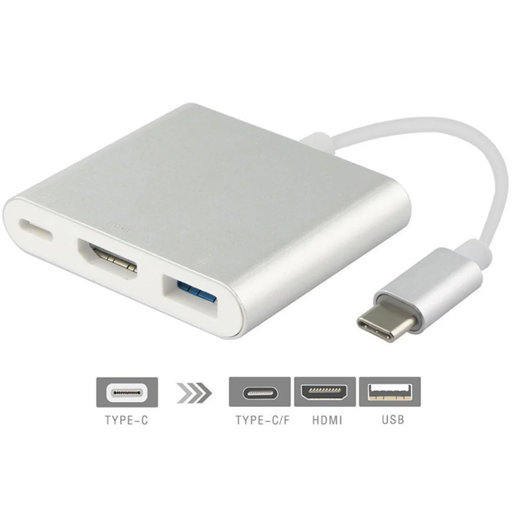 TUTUO USB 3 1 Type C к HDMI адаптер 4K 0 концентратор кабель Быстрый PD зарядный порт для