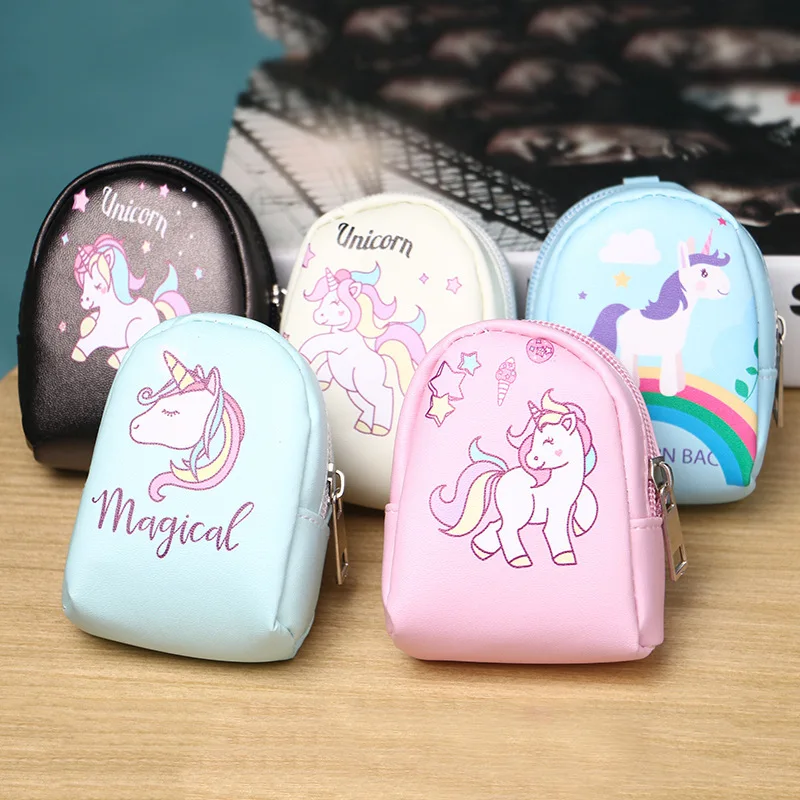 Кошелек с монеткой My Little Pony милый рисунок единорога кошелек с картинками для женщин девочек Студенческая удобная кожаная сумка для хранения pu