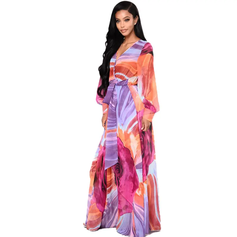 Длинное платье 2017 Сексуальная V шеи Свадебные платья женские с длинным рукавом