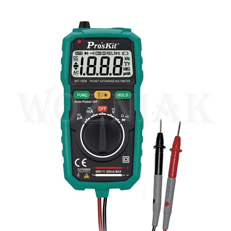 Proskit MT-1210 3 1/2 Компактные цифровые мультиметры Руководство Диапазон Кепки Ом