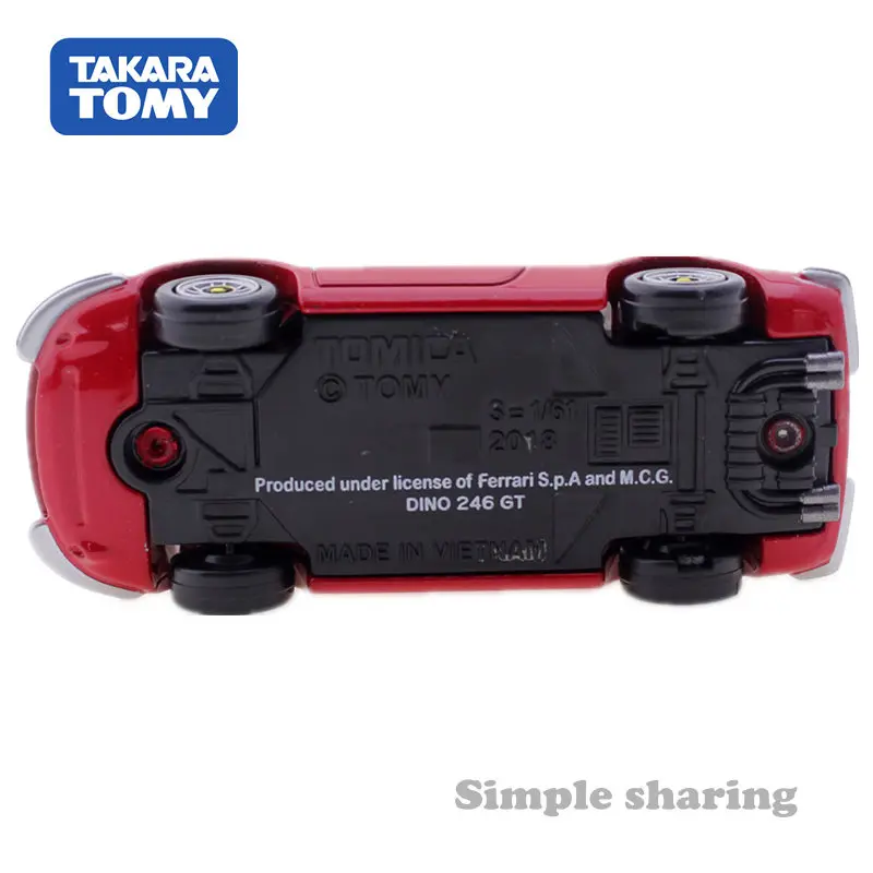 Takara Tomy Tomica Premium 13 DINO 246 GT Модель пузырька Kit литой миниатюрный автомобиль забавная