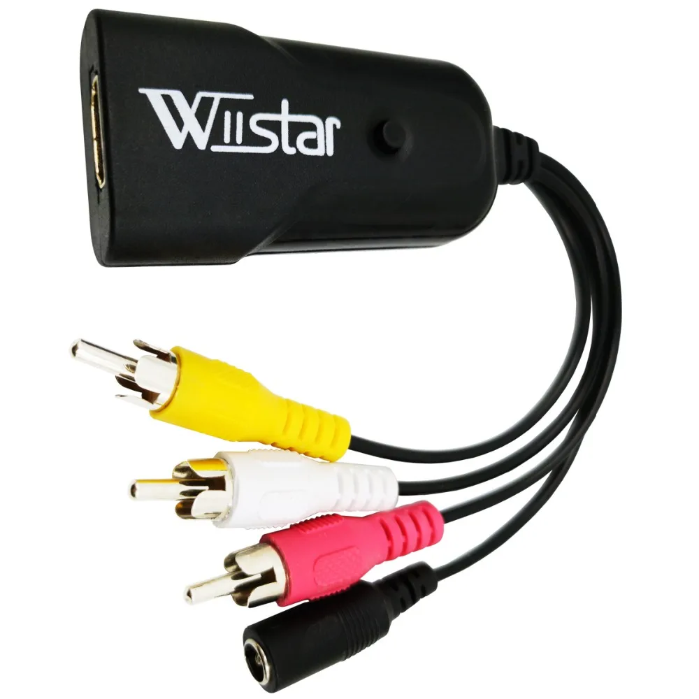 HDMI к 3RCA композитный AV/CVBS видео аудио конвертер HDMI2AV адаптер Поддержка NTSC/PAL для видеомагнитофона PS4 камера DVD