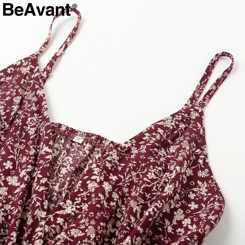 BeAvant женское платье на бретельках с v-образным вырезом бохо цветочный принт