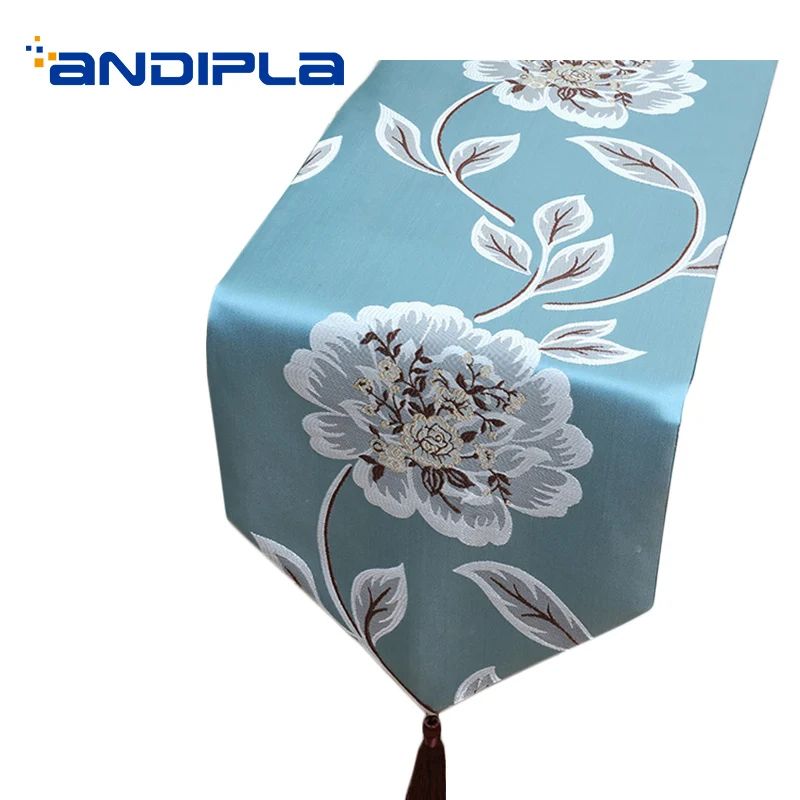

European Style Table Runner Flower Flower Bed Flag Chinese Kung Fu Tea Set Teaware Accessories House Table Decoration Mats Gifts
