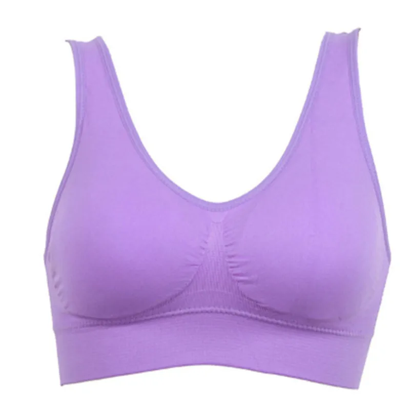 05 S-XXXL Women Girls Padded Seamless genie Bra fitness Rimless sleep double layer Vest Tops Plus Size bra 7 color - Цвет: 05