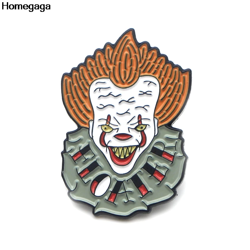 Homegaga Мультяшные знаки клоуна рюкзак значок гордость одежда медаль для сумки