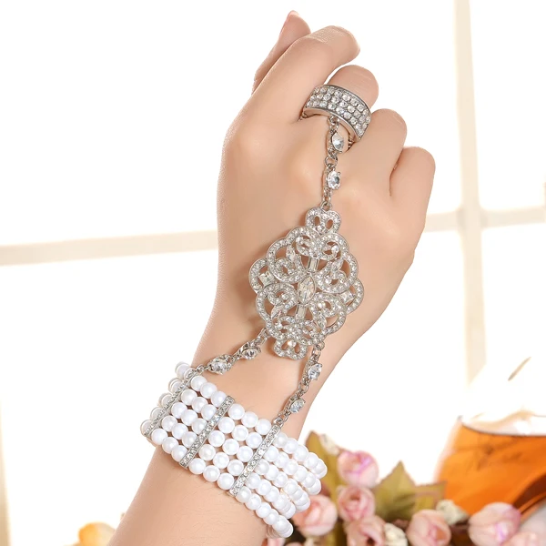 9 видов дизайна по желанию жемчужиной эластичный браслет с украшением в виде