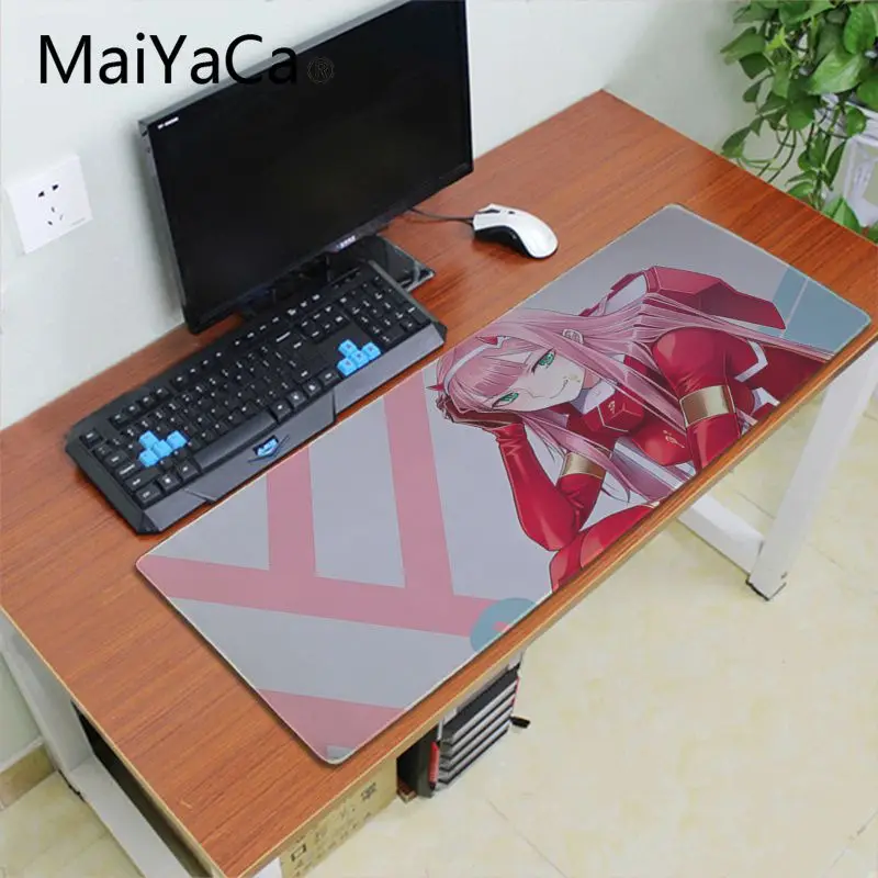 Lock Edge 30X70cm Игровой коврик для мыши Maiyaca Zero Two Darling in the FranXX для ноутбука, большой игровой коврик для мыши Lockedge alfombrilla, компьютерный коврик для геймера - Цвет: Lock Edge 30X70cm