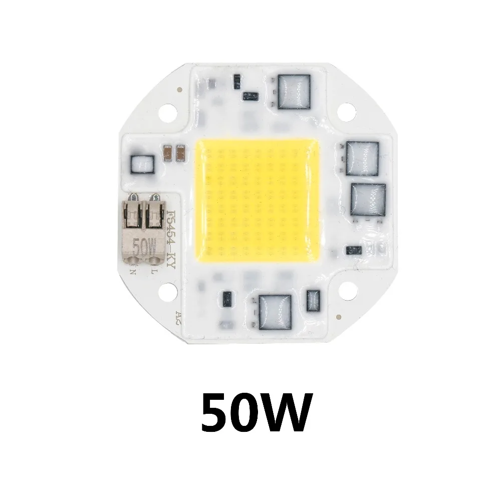 

Светодиодный COB-чип, диоды, 20 Вт, 30 Вт, 50 Вт, AC110-220V LED SMD Smart лампочка с ИС лампа, прожектор, точесветильник и заполнясветильник для теплиц