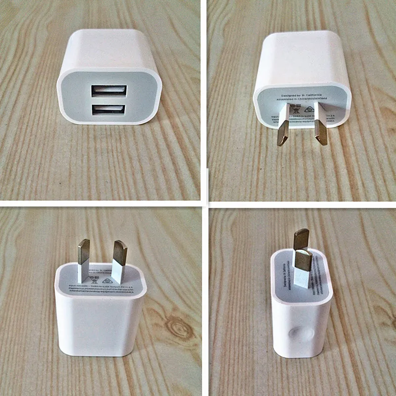 USB адаптер питания NOTOW с двумя интерфейсами 5 В 2 А|wall charger|plug wall chargercharger for iphone |