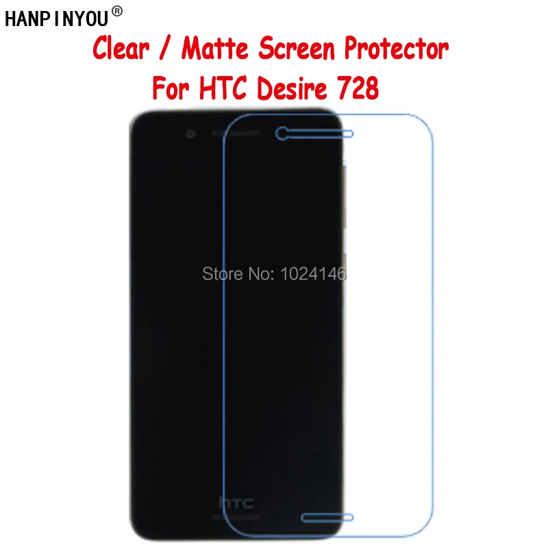 Защитная пленка для HTC Desire 728 прозрачная/Антибликовая матовая защитная 728G D728W 5