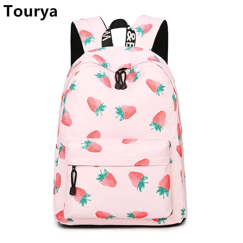 Женский водонепроницаемый рюкзак Tourya большой вместительный дорожный с принтом