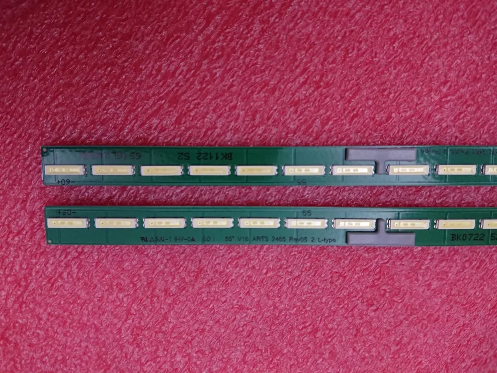 Комплект из 2 предметов 60 Светодиодный 603 мм светодиодный полосы для LG 55UH650V 6922L-0189A 6916L2466A 6916L2465A LC550EGG(FJ)(M5) 5" V16 ART3 2465 2466
