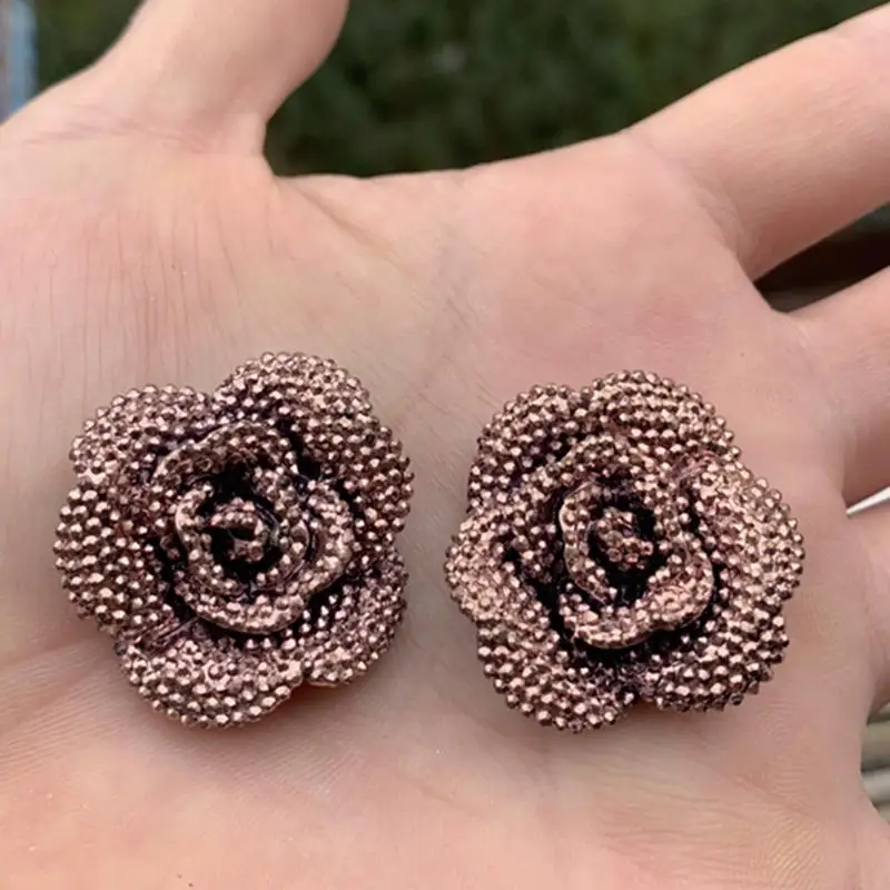 DIY 20 шт. 32 мм розы кнопки из смолы и горного хрусталя flatback craft Supply декоративные