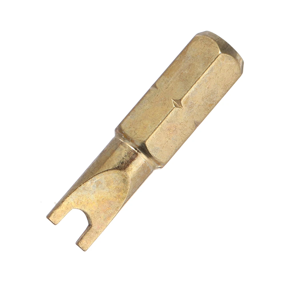 

Broppe 3pcs 25mm U4 U6 U8 U Shaped Screwdriver Bits 1/4 Inch Hex Shank Electroplating Bronze Hand Tools