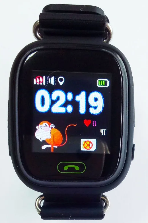 Black Q90 gps умные часы для детей умные наручные часы 1,22 дюймов цветной сенсорный экран wifi SOS Вызов Смарт часы PK Q80 Q50 Q60 - Цвет: Black