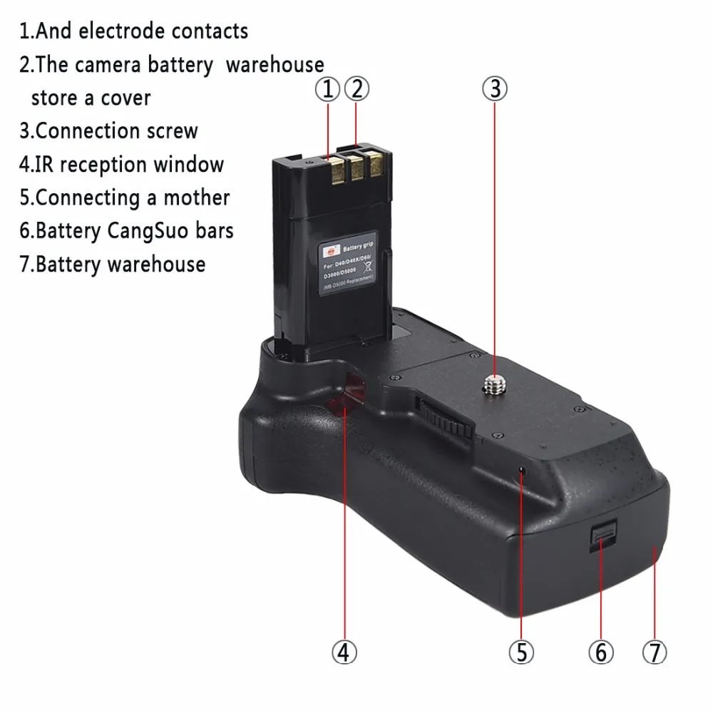 Многофункциональный вертикальный батарейный блок DTE + пульт дистанционного