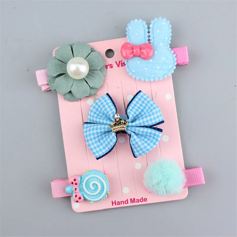 26 5 шт./компл. Kawaii для девочек; платье для девочек заколки для волос в форме бантиков заколки для волос для девочек; Детские аксессуары для волос, заколки для волос головной убор Головные уборы - Цвет: 26