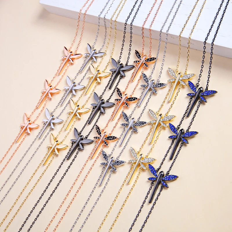 Ожерелье женское длинное с кристаллами и бабочками 8 цветов|Ожерелья подвеской| |