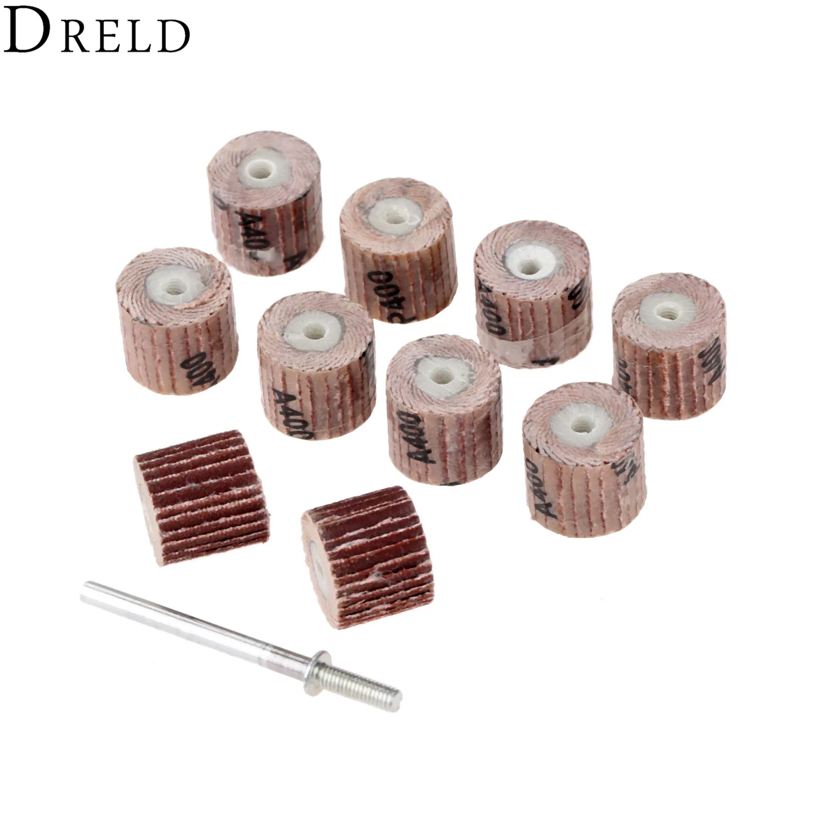 DRELD 10 шт. Dremel аксессуары наждачная бумага 12 мм шлифовальный Sanindg лоскут