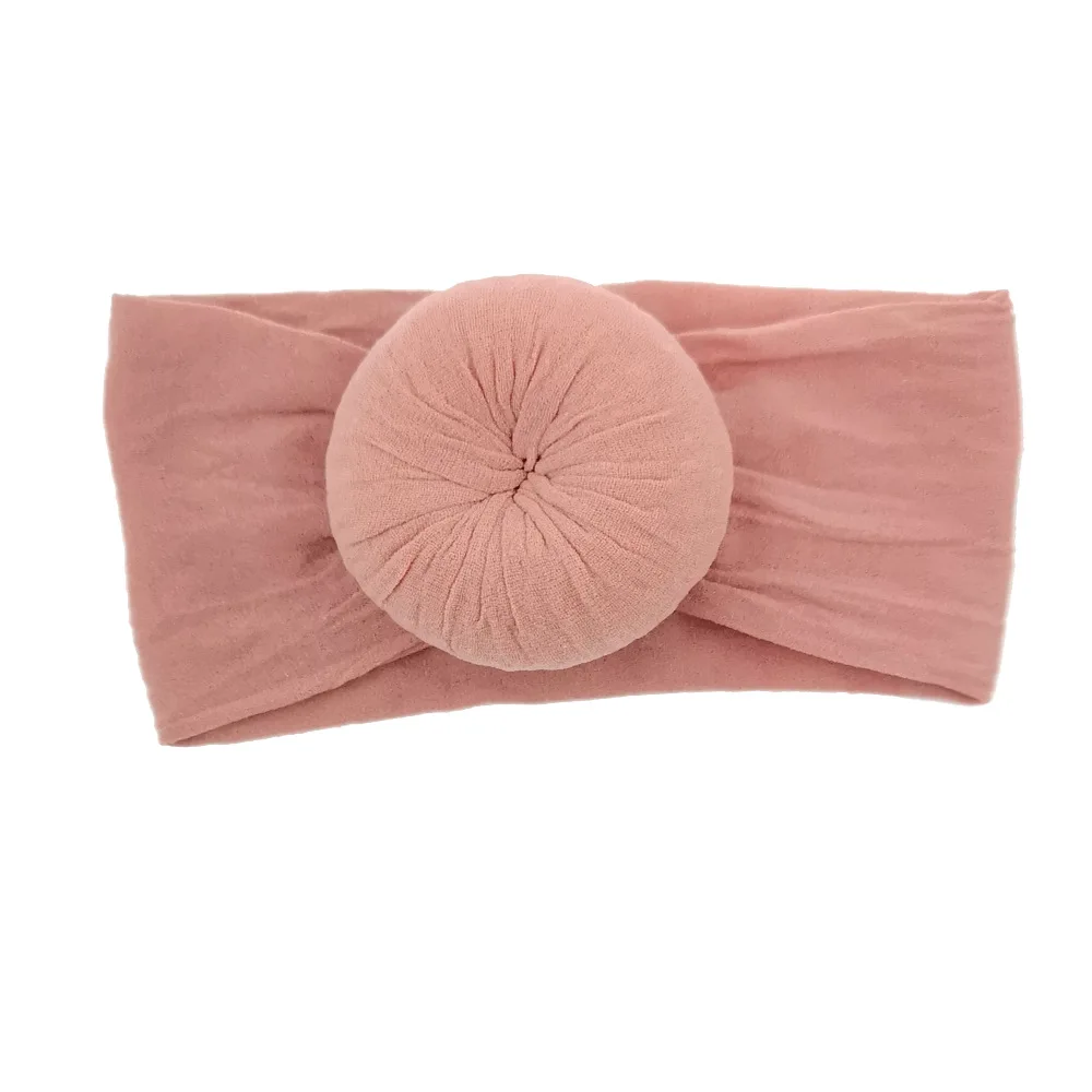 10pcs 2018 Boho Newborn Top Knot Headband Solid turban nylon headwrap Kids Girls Head Band Hair Accessories Summer bandeau bebe |