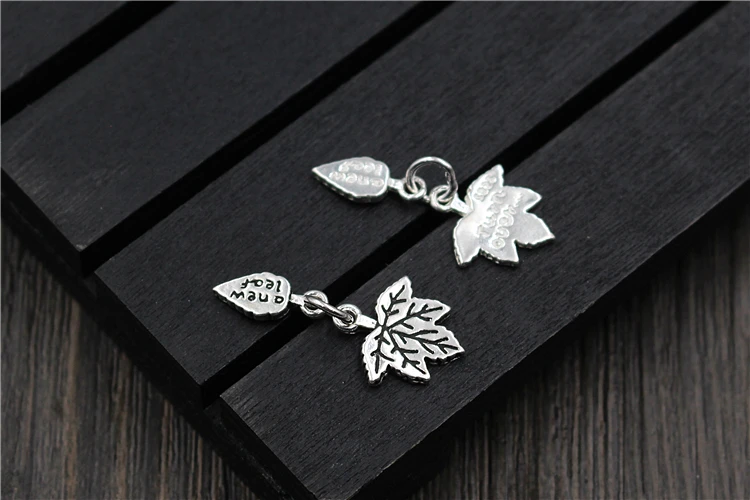 Uglyless Real S 925 Стерлинговое Серебро клен подвески аксессуары ювелирные изделия DIY