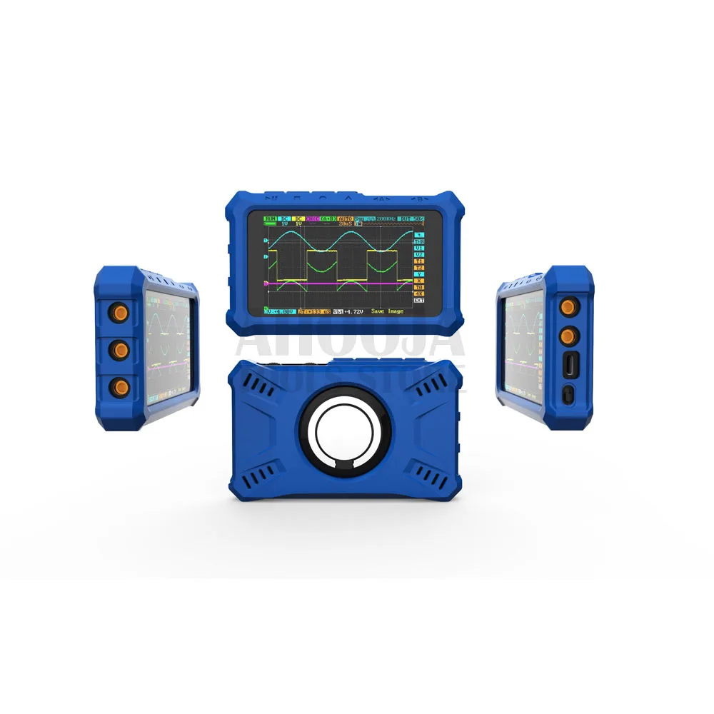 Blue Силиконовый чехол Orotective для DS213 мини-осциллографа, в том числе кольцевой стент, защита корпуса прибора, внешняя крышка - Цвет: Blue