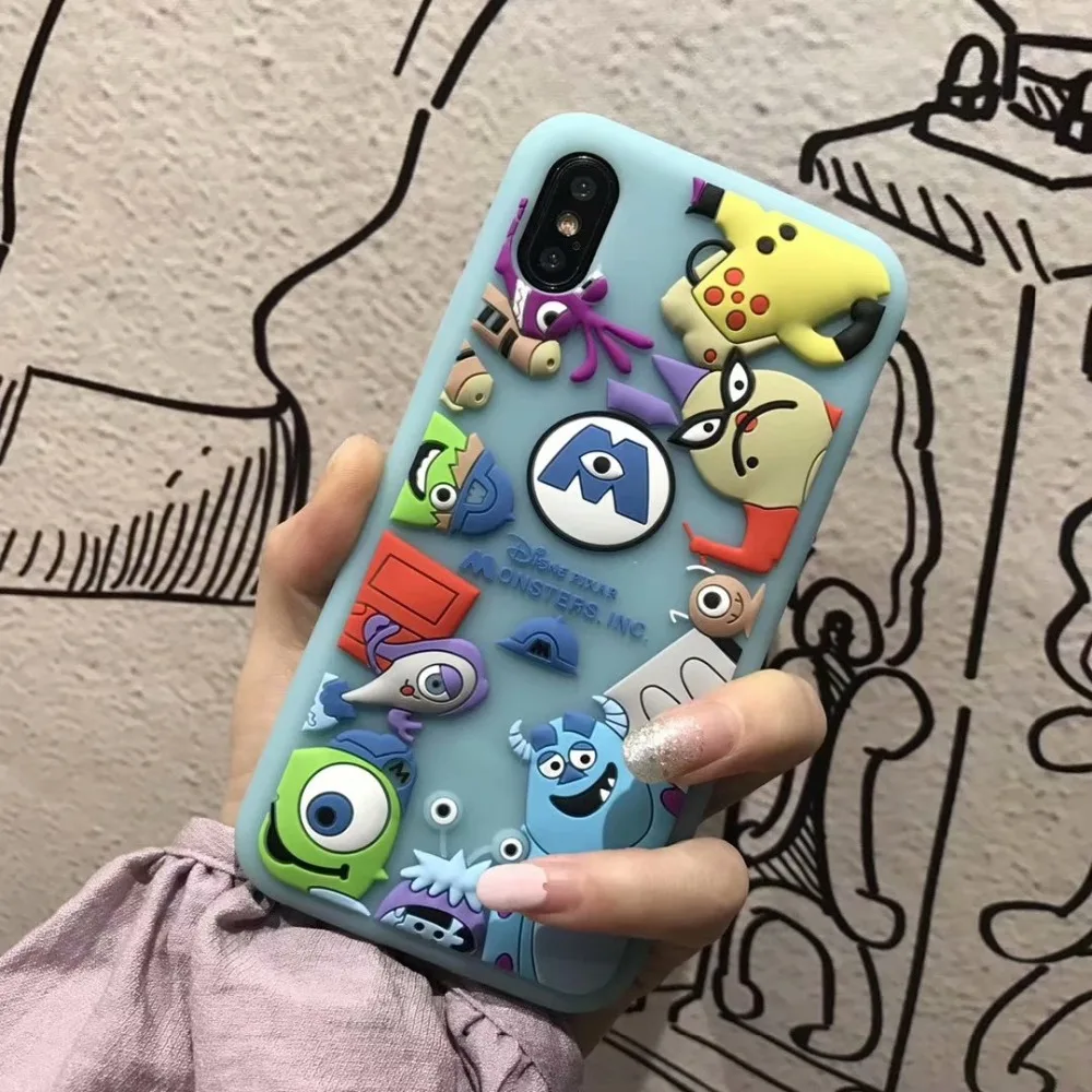 ORYKSZ для iphone X XS XR MAX случае Винтаж мультфильм шаблон телефона силиконовые мягкие