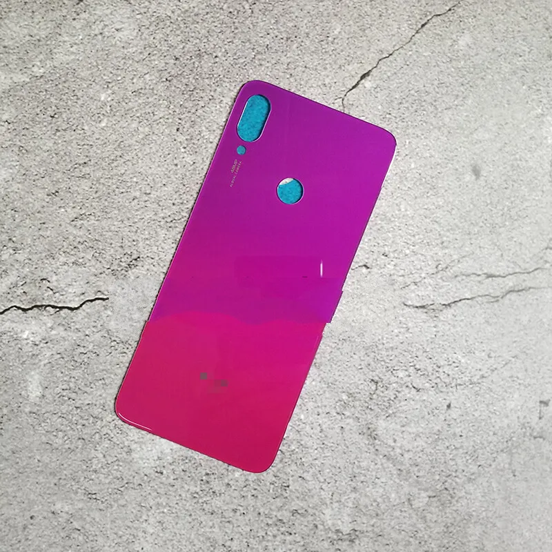 Крышка батареи для Xiaomi Redmi note 7 Задняя стеклянная панель Дверь Корпус чехол note7