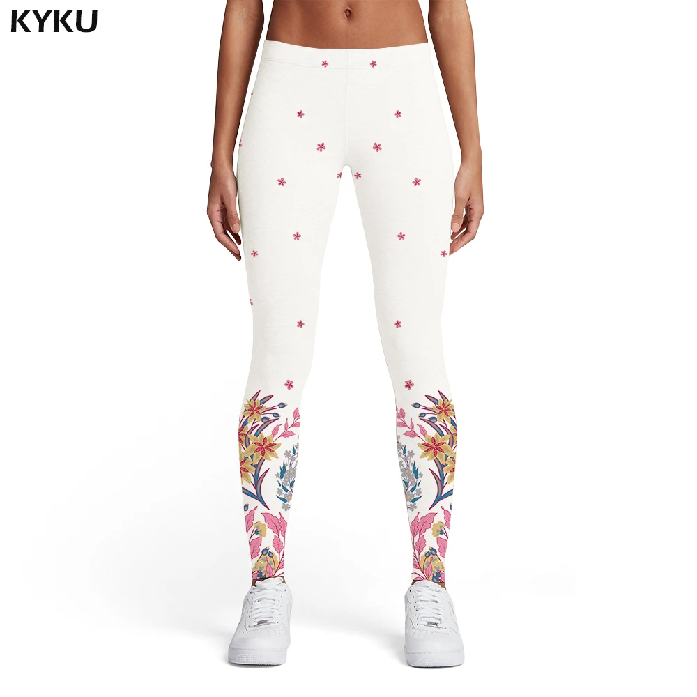 KYKU Brand Rainbow Leggings Women Colorful Sport Psychedelic Sexy Stripes Printed pants Gothic 3d Print Womens Leggings Pants
