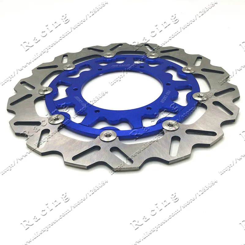 Оверсайз фронтальный ротор плавающего тормозного диска 320 мм YZF WRF YZ250 YZ250F YZ400F YZ450F