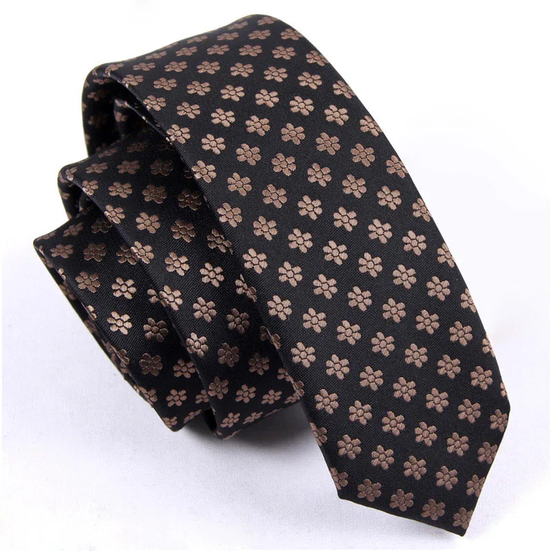 Классические повседневные тонкие галстуки 5 см для мужчин облегающий Топ