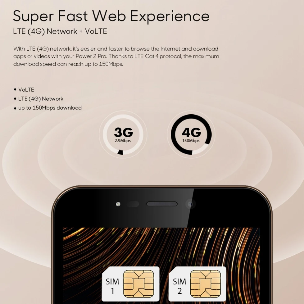 LEAGOO мощность 2 Pro 5 &quotHD мобильного телефона Android 8 1 MTK6739 4 ядра ГБ 16 4000 мАч Face ID 8MP