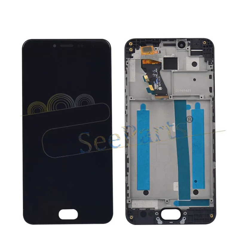100% протестированный для Meizu M3S ЖК-дисплей кодирующий преобразователь сенсорного