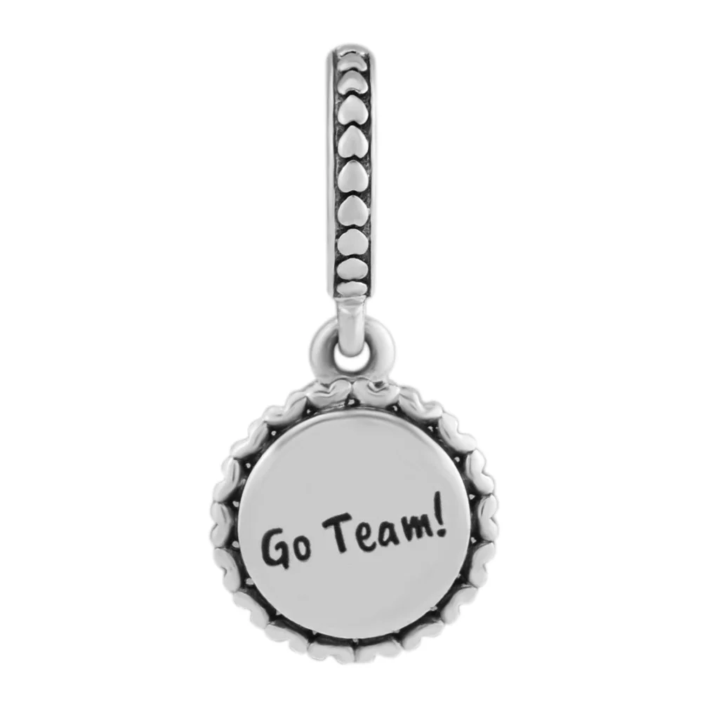 Болельщик Go Team Серьги 925 пробы Серебряные ювелирные изделия Подходит Европейский