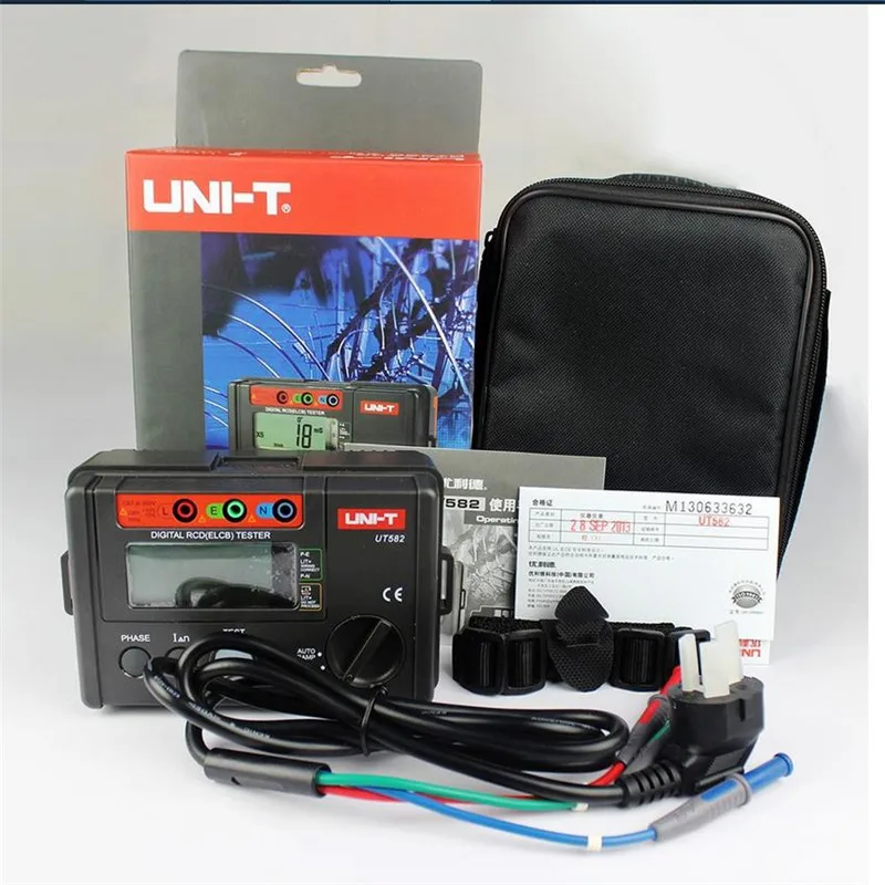 Цифровой мультиметр UNI T UT582 тестер RCD ELCB автоматический измеритель цепи