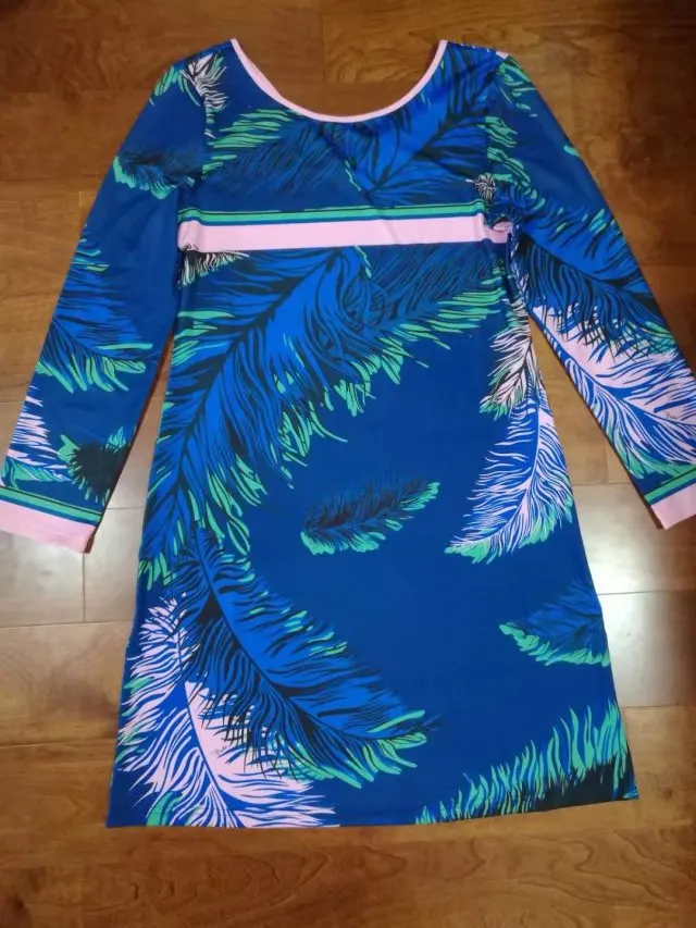 Женское платье с длинным рукавом дизайнерское шелковое из стрейчевого трикотажа