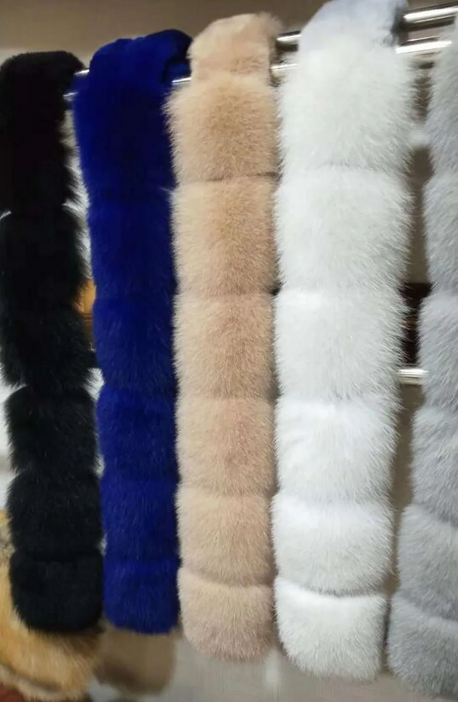 FXFURS настоящий Лисий мех шарф из меха кролика рекс натуральный Лисий Мех глушитель корейский Модный меховой воротник