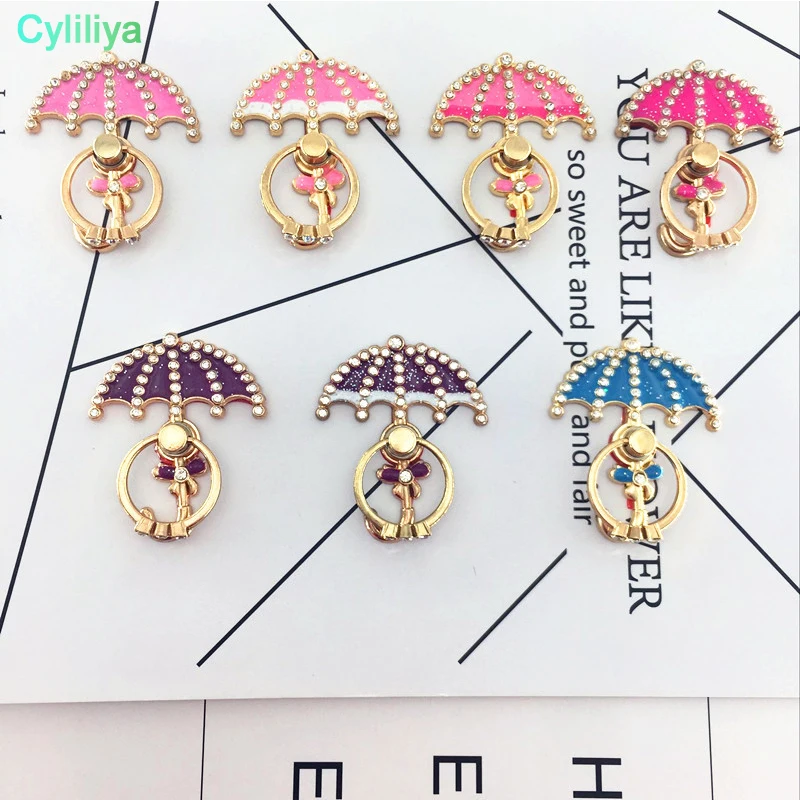 100 шт креативный зонтик кольцо для телефона кронштейн Все металлический Ленивый