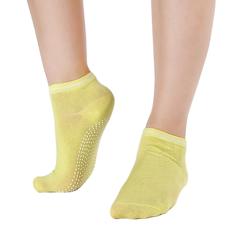 Y Модные женские хлопковые носки для фитнеса; дышащие Нескользящие массажные носки для пилатеса; цвета - Цвет: Y