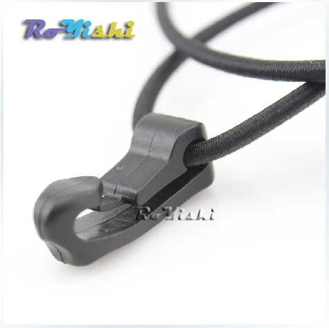 

50pcs/pack Black Outdoor External Strapping Plastic Rope Hook Rope Buckle