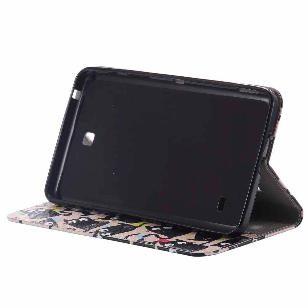 Роскошный чехол книжка из искусственной кожи для планшета с цветком 7 дюймов Samsung