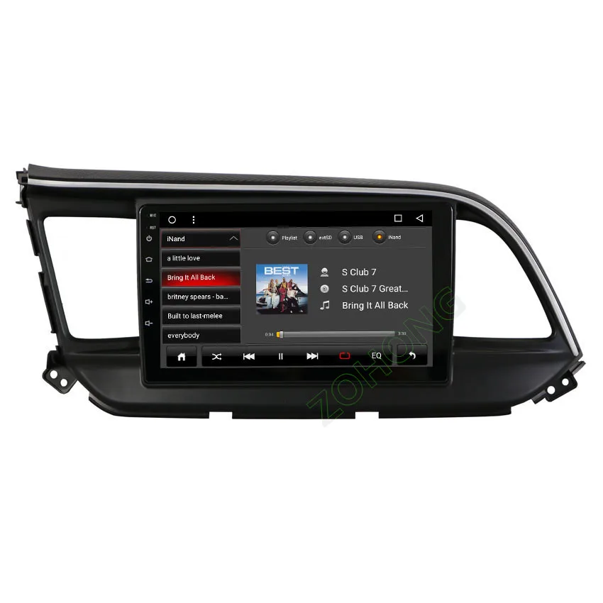 9 дюймов PIP 2.5D Octa 8 ядерный PIP Android для hyundai Elantra автомобильный DVD мультимедийный плеер радио gps Навигация BT wifi карта